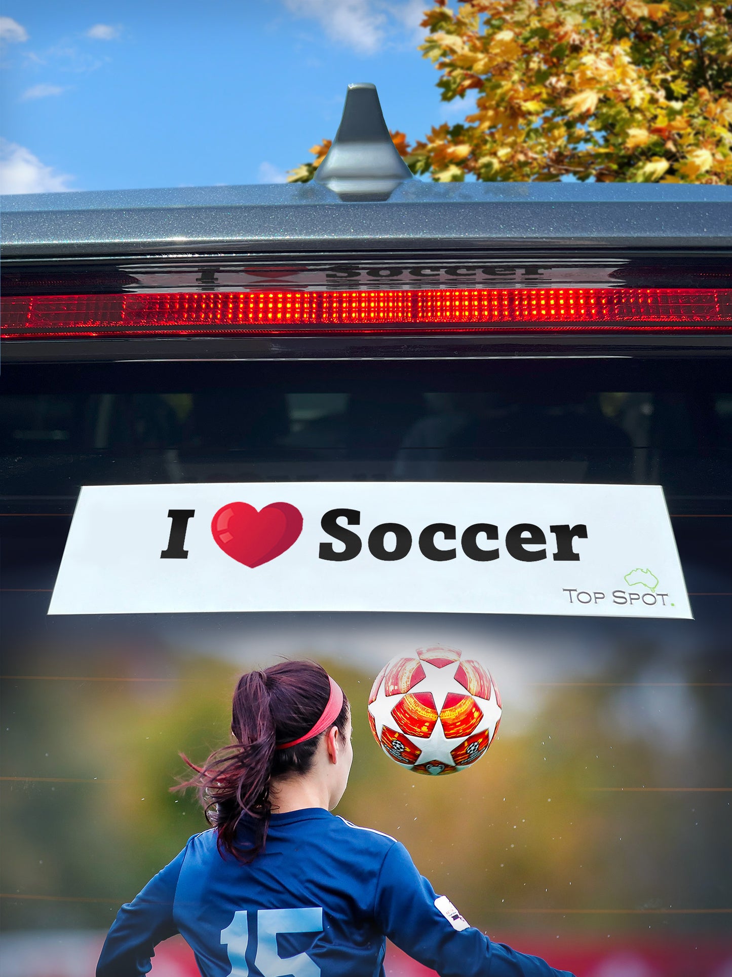 I ❤️ Soccer - Sticker