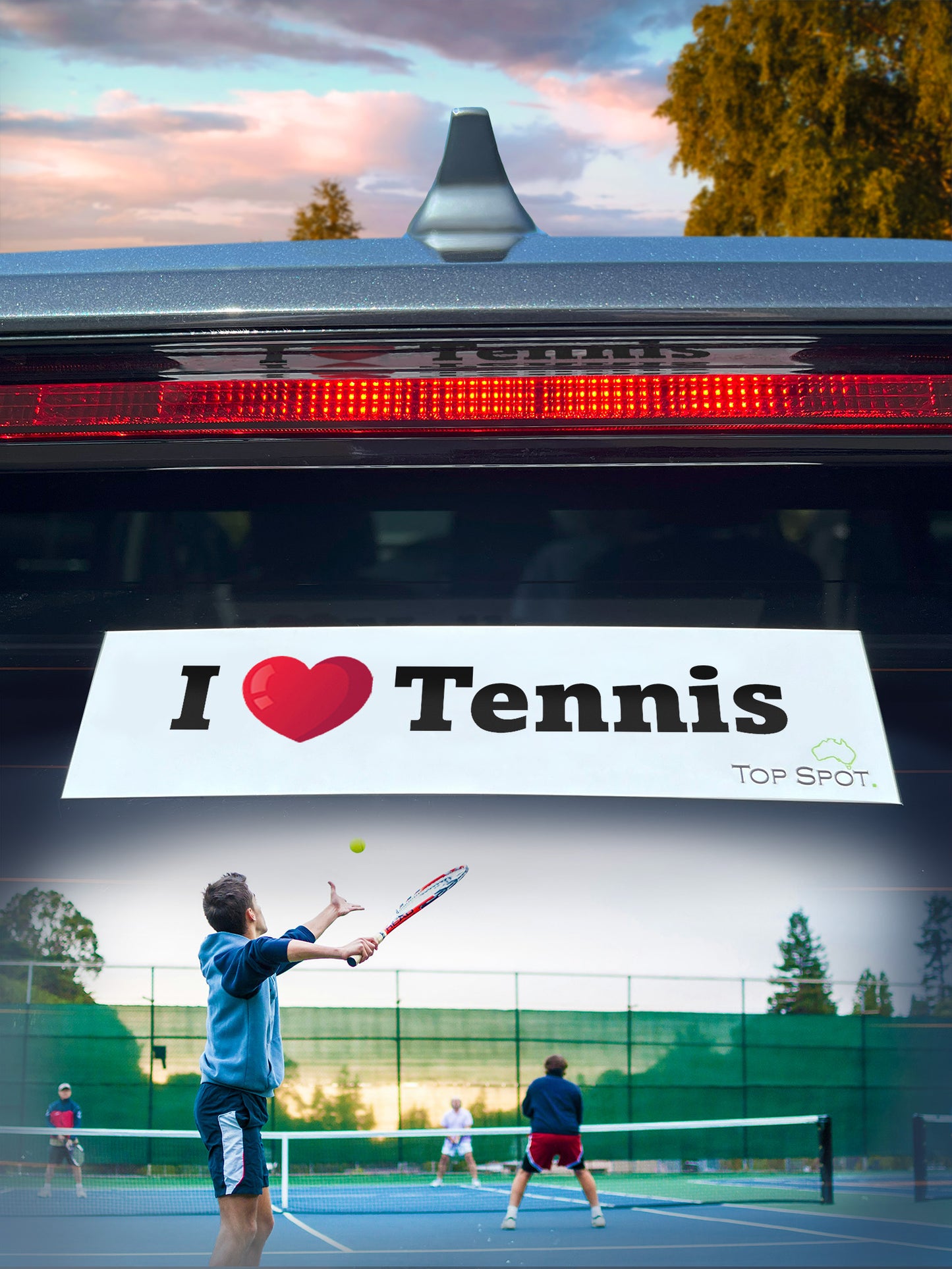 I ❤️ Tennis - Sticker